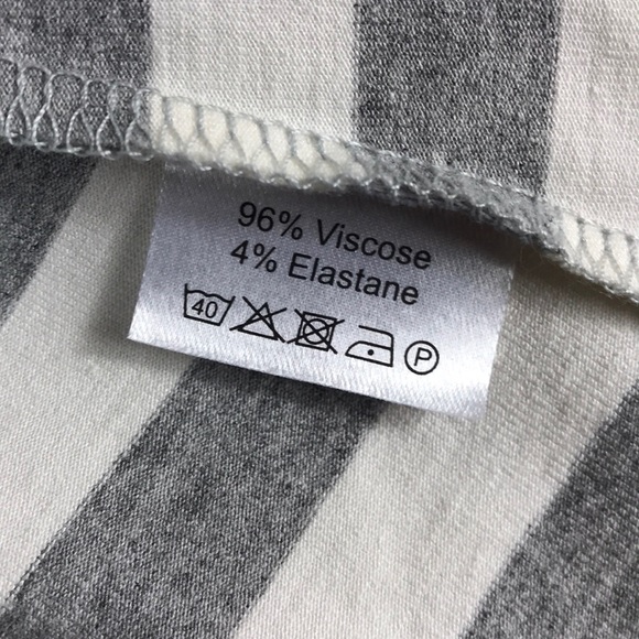 Olars Ulla Sweden grey and white dress size Large - Picture 5 of 5